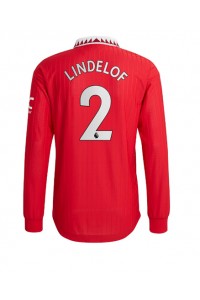 Fotbalové Dres Manchester United Victor Lindelof #2 Domácí Oblečení 2022-23 Dlouhý Rukáv